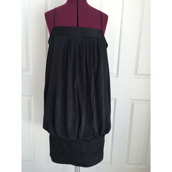 Marciano Silk Stretch Pockets Pleated Bodycon Tank Dress - Picture 1 of 4